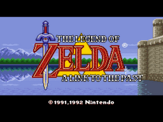 The Legend of Zelda - A Link to the Past (Samus Hack) Title Screen